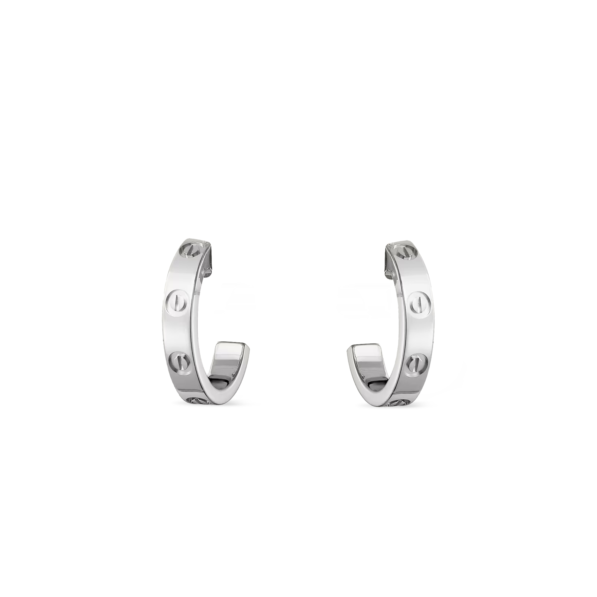 CARTIER LOVE HOOP EARRINGS, SMALL MODEL B8028900